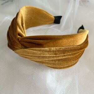 Velvet, turban style headband